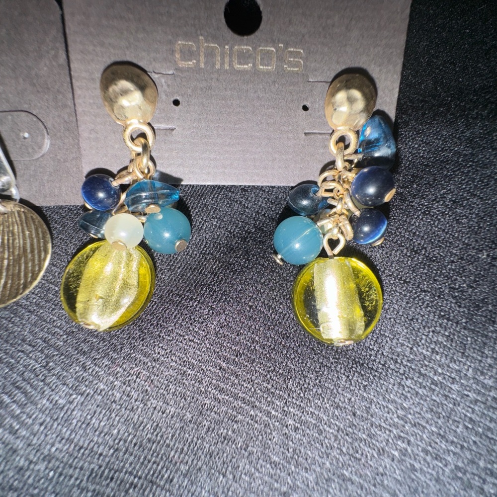 NWT BUNDLE Chico's J Jill Gold & Silver Earrings 4 pairs Pierced ears MSRP $109 - Picture 3 of 16